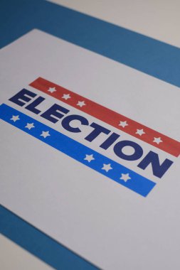 Oylar 2024 'e. Birleşik Devletler 'de 2024 Başkanlık Seçimi. Oylama günü, 5 Kasım. Amerikan Seçimleri. Vatansever Amerikan unsuru. Poster, kart, afiş ve geçmiş. Görüntü