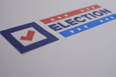 Oylar 2024 'e. Birleşik Devletler 'de 2024 Başkanlık Seçimi. Oylama günü, 5 Kasım. Amerikan Seçimleri. Vatansever Amerikan unsuru. Poster, kart, afiş ve geçmiş. Görüntü