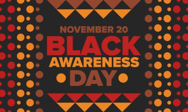 Black Awareness Day. Holiday in Brazil. Afro Brazilians. Celebrate awareness by the black community in November. African and brazilian culture. Black history art. Vector illustration clipart