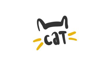 Kedi. El yazısıyla yazılmış vektör harfleri. Eşsiz bir el çizimi bebek odası posteri. Güzel cümleler. Mürekkep fırçası el yazısı. İskandinav tarzı bir alıntı. Poster tasarımı, tişört baskısı. Resim sanatı