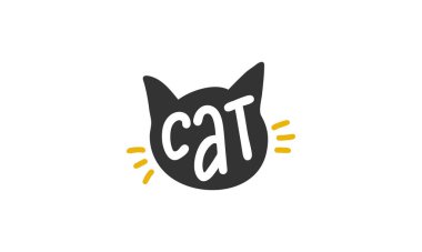 Kedi. El yazısıyla yazılmış vektör harfleri. Eşsiz bir el çizimi bebek odası posteri. Güzel cümleler. Mürekkep fırçası el yazısı. İskandinav tarzı bir alıntı. Poster tasarımı, tişört baskısı. Resim sanatı