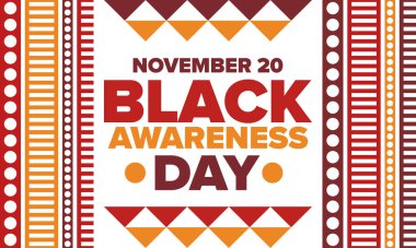 Black Awareness Day. Holiday in Brazil. Afro Brazilians. Celebrate awareness by the black community in November. African and brazilian culture. Black history art. Vector illustration clipart