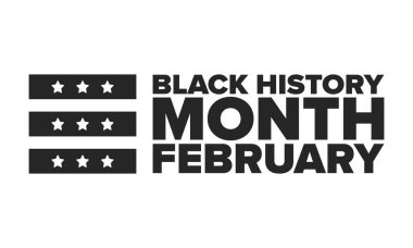 Black History Month. African American History. Celebrated annual. In February in United States and Canada. In October in Great Britain. Poster, card, banner, background. Vector illustration clipart