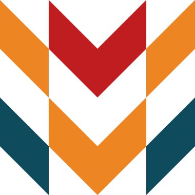 Geometrik desen. Farklı şekillerde şekiller. Kabile formu. Çiçekler. Geometrik yaratıcı tasarım. Güzel dokular. Renkli sanat. Modern grafik posteri. Retro renk. Vektör illüstrasyonu