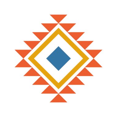 Geometrik desen. Farklı şekillerde şekiller. Kabile formu. Çiçekler. Geometrik yaratıcı tasarım. Güzel dokular. Renkli sanat. Modern grafik posteri. Retro renk. Vektör illüstrasyonu