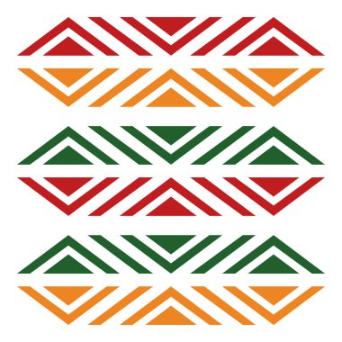 Geometrik desen. Farklı şekillerde şekiller. Kabile formu. Çiçekler. Geometrik yaratıcı tasarım. Güzel dokular. Renkli sanat. Modern grafik posteri. Retro renk. Vektör illüstrasyonu