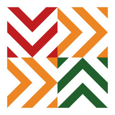 Geometrik desen. Farklı şekillerde şekiller. Kabile formu. Çiçekler. Geometrik yaratıcı tasarım. Güzel dokular. Renkli sanat. Modern grafik posteri. Retro renk. Vektör illüstrasyonu