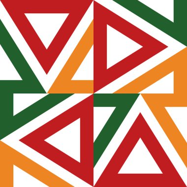 Geometrik desen. Farklı şekillerde şekiller. Kabile formu. Çiçekler. Geometrik yaratıcı tasarım. Güzel dokular. Renkli sanat. Modern grafik posteri. Retro renk. Vektör illüstrasyonu