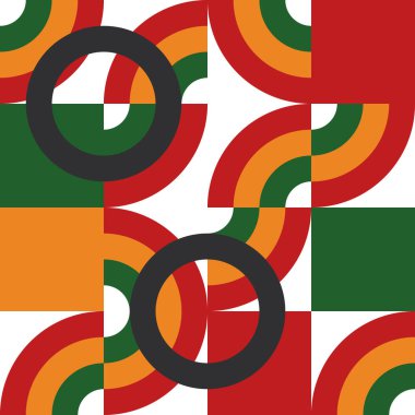 Geometrik desen. Farklı şekillerde şekiller. Kabile formu. Çiçekler. Geometrik yaratıcı tasarım. Güzel dokular. Renkli sanat. Modern grafik posteri. Retro renk. Vektör illüstrasyonu