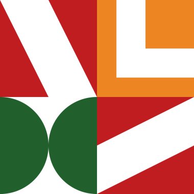 Geometrik desen. Farklı şekillerde şekiller. Kabile formu. Çiçekler. Geometrik yaratıcı tasarım. Güzel dokular. Renkli sanat. Modern grafik posteri. Retro renk. Vektör illüstrasyonu