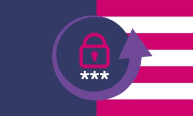 Cyber Security Awareness Month. Celebrated annual in October to raise awareness about digital security and empower everyone to protect their personal data from digital forms of crime. Vector poster