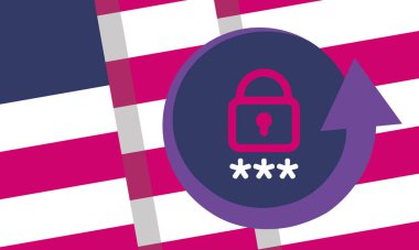 Cyber Security Awareness Month. Celebrated annual in October to raise awareness about digital security and empower everyone to protect their personal data from digital forms of crime. Vector poster