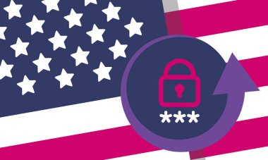 Cyber Security Awareness Month. Celebrated annual in October to raise awareness about digital security and empower everyone to protect their personal data from digital forms of crime. Vector poster