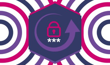 Cyber Security Awareness Month. Celebrated annual in October to raise awareness about digital security and empower everyone to protect their personal data from digital forms of crime. Vector poster