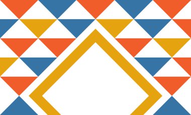 Güzel geometrik arka plan. Farklı şekillerde şekiller. Kabile formu. Çiçekler. Geometrik tasarım. Yaratıcı dokular. Renkli sanat. Modern grafik posteri. Retro renk. Vektör illüstrasyonu