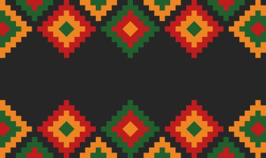 Güzel geometrik arka plan. Farklı şekillerde şekiller. Kabile formu. Çiçekler. Geometrik tasarım. Yaratıcı dokular. Renkli sanat. Modern grafik posteri. Retro renk. Vektör illüstrasyonu