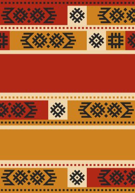 Güzel geometrik arka plan. Farklı şekillerde şekiller. Kabile formu. Çiçekler. Geometrik tasarım. Yaratıcı dokular. Renkli sanat. Modern grafik posteri. Retro renk. Vektör illüstrasyonu