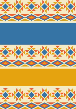 Güzel geometrik arka plan. Farklı şekillerde şekiller. Kabile formu. Çiçekler. Geometrik tasarım. Yaratıcı dokular. Renkli sanat. Modern grafik posteri. Retro renk. Vektör illüstrasyonu