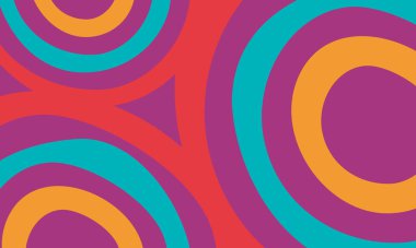 Güzel geometrik arka plan. Farklı şekillerde şekiller. Kabile formu. Çiçekler. Geometrik tasarım. Yaratıcı dokular. Renkli sanat. Modern grafik posteri. Retro renk. Vektör illüstrasyonu