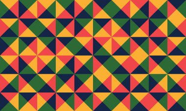 Güzel geometrik arka plan. Farklı şekillerde şekiller. Kabile formu. Çiçekler. Geometrik tasarım. Yaratıcı dokular. Renkli sanat. Modern grafik posteri. Retro renk. Vektör illüstrasyonu