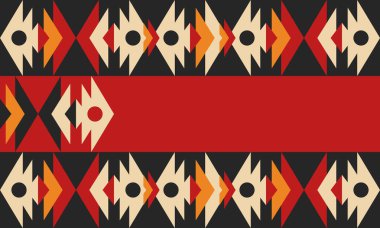 Güzel geometrik arka plan. Farklı şekillerde şekiller. Kabile formu. Çiçekler. Geometrik tasarım. Yaratıcı dokular. Renkli sanat. Modern grafik posteri. Retro renk. Vektör illüstrasyonu