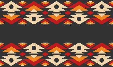 Güzel geometrik arka plan. Farklı şekillerde şekiller. Kabile formu. Çiçekler. Geometrik tasarım. Yaratıcı dokular. Renkli sanat. Modern grafik posteri. Retro renk. Vektör illüstrasyonu