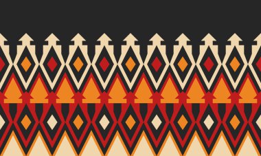 Güzel geometrik arka plan. Farklı şekillerde şekiller. Kabile formu. Çiçekler. Geometrik tasarım. Yaratıcı dokular. Renkli sanat. Modern grafik posteri. Retro renk. Vektör illüstrasyonu