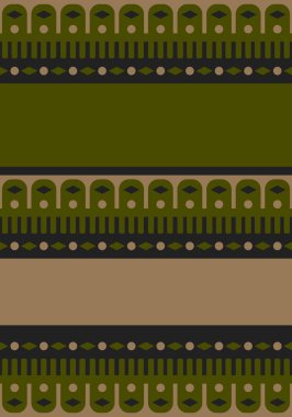 Güzel geometrik arka plan. Farklı şekillerde şekiller. Kabile formu. Çiçekler. Geometrik tasarım. Yaratıcı dokular. Renkli sanat. Modern grafik posteri. Retro renk. Vektör illüstrasyonu