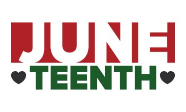 Haziran Bağımsızlık Günü 'nde. Özgürlük ya da Özgürlük Günü. Yıllık Amerikan bayramı, 19 Haziran 'da kutlandı. Afro-Amerikan tarihi ve mirası. Poster, tebrik kartı, afiş ve geçmiş. Vektör