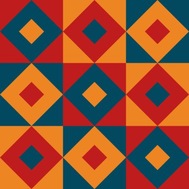 Güzel geometrik arka plan. Farklı şekillerde şekiller. Kabile formu. Çiçekler. Geometrik tasarım. Yaratıcı dokular. Renkli sanat. Modern grafik posteri. Retro renk. Vektör illüstrasyonu