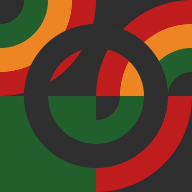 Güzel geometrik arka plan. Farklı şekillerde şekiller. Kabile formu. Çiçekler. Geometrik tasarım. Yaratıcı dokular. Renkli sanat. Modern grafik posteri. Retro renk. Vektör illüstrasyonu