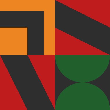 Güzel geometrik arka plan. Farklı şekillerde şekiller. Kabile formu. Çiçekler. Geometrik tasarım. Yaratıcı dokular. Renkli sanat. Modern grafik posteri. Retro renk. Vektör illüstrasyonu