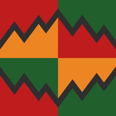 Güzel geometrik arka plan. Farklı şekillerde şekiller. Kabile formu. Çiçekler. Geometrik tasarım. Yaratıcı dokular. Renkli sanat. Modern grafik posteri. Retro renk. Vektör illüstrasyonu