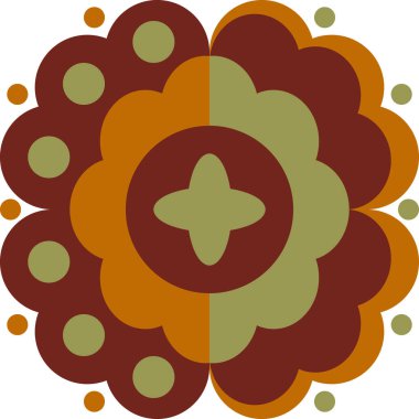 Güzel geometrik arka plan. Farklı şekillerde şekiller. Kabile formu. Çiçekler. Geometrik tasarım. Yaratıcı dokular. Renkli sanat. Modern grafik posteri. Retro renk. Vektör illüstrasyonu