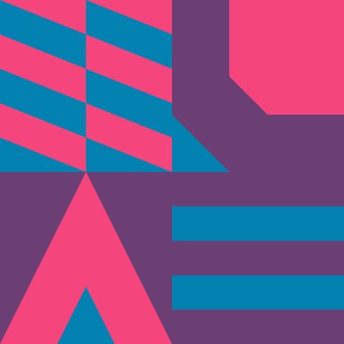 Güzel geometrik arka plan. Farklı şekillerde şekiller. Kabile formu. Çiçekler. Geometrik tasarım. Yaratıcı dokular. Renkli sanat. Modern grafik posteri. Retro renk. Vektör illüstrasyonu