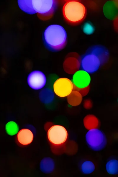 Abstract Background Colorful Sparkling Bokeh Dark Background Holiday Concept — 스톡 사진