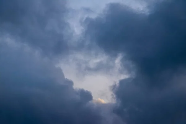 Dark dramatic stormy sky. Danger during a hurricane
