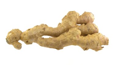 Ginger root on white isolated background. Full depth of clarity