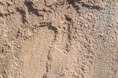 Parlak güneş ışığında kumtaşı dokusu ve düzensizlikleri