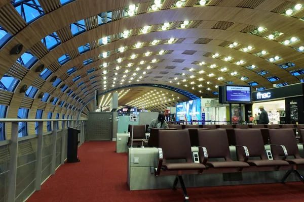 Parijs Nov 2022 Passagiers Luchthaven Parijs Charles Gaulle Roissy Airport — Stockfoto
