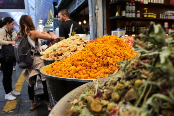 Jerusalem Nov 2022 Cuma Günleri Mahane Yehuda Market Alışveriş Yapan — Stok fotoğraf