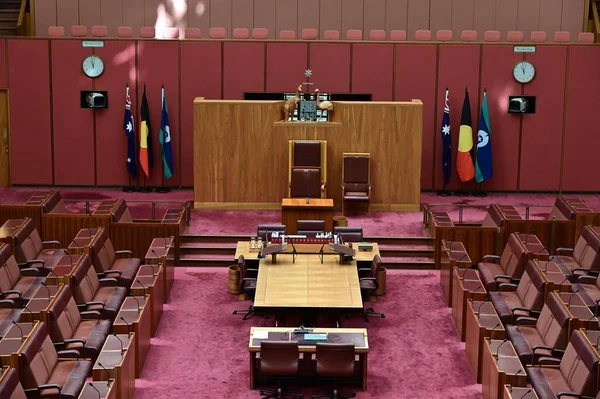 Canberra Act Mar 2023 Australian Senate Australia Parliament House 参议院由76名参议员组成 — 图库照片