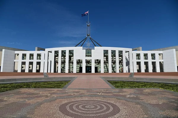 堪培拉首都山议会大厦澳大利亚首都领地 — 图库照片