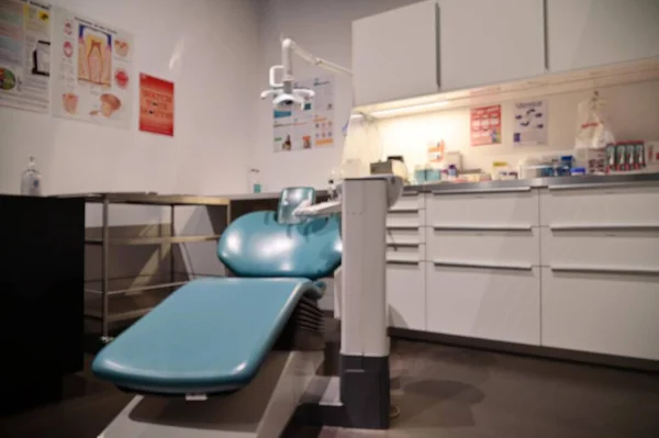 牙科诊所空房间的模糊图像 — 图库照片
