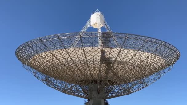 Обсерватория Паркса Новый Южный Уэльс Австралия Предположительно Время Полетов Аполлона — стоковое видео