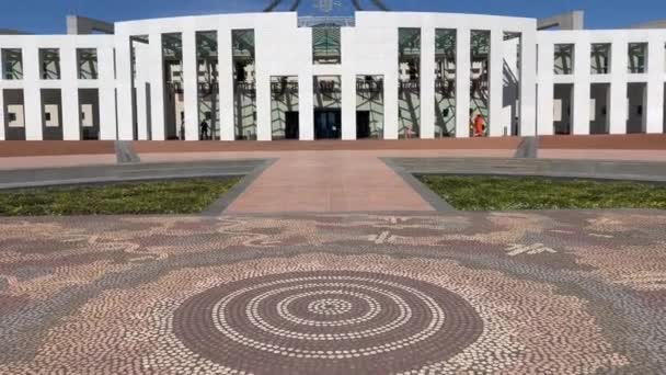 堪培拉首都山议会大厦澳大利亚首都领地 — 图库视频影像