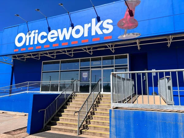 Tamworth Nsw Mar 2023 Officeworks Store Officeworks Een Keten Van — Stockfoto