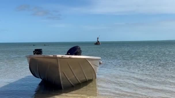 Torres Strait Islander Bateaux Pêche Pêcheurs — Video