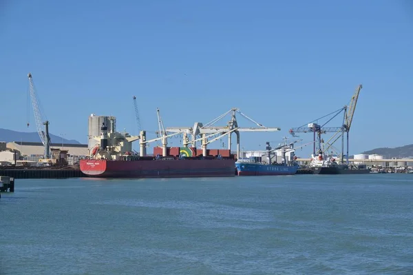 Townsvill Qld Aug 2023 Frachtschiffe Hafen Von Townsville Dem Größten — Stockfoto