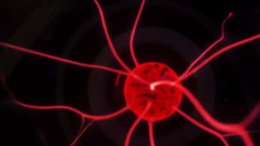 Yavaş çekim arkaplan, soyut arkaplan ve dokuda elektrik ışığı parıldayan kirişler.